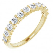 14K Yellow 1/2 CTW Diamond Anniversary Band