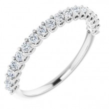 14K White 1/3 CTW Diamond Anniversary Band