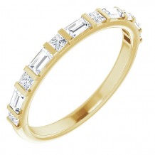 14K Yellow 1/2 CTW Diamond Anniversary Band