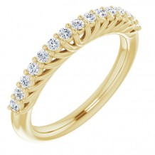 14K Yellow 1/3 CTW Diamond Anniversary Band