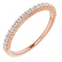 14K Rose 1/4 CTW Diamond Anniversary Band