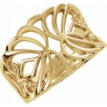 14K Yellow Freeform Ring