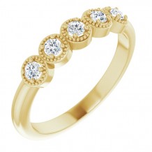 14K Yellow 1/4 CTW Diamond Anniversary Band