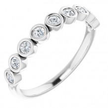 14K White 1/4 CTW Diamond Anniversary Band