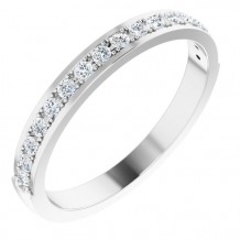 14K White 1/4 CTW Diamond Anniversary Band