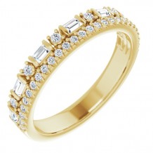 14K Yellow 1/2 CTW Diamond Anniversary Band