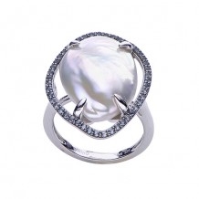 Imperial Pearl Sterling Silver Freshwater Pearl Ring