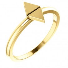 Stuller 14k Yellow Gold Geometric Stackable Ring