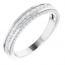 Platinum 3/4 CTW Diamond Anniversary Band