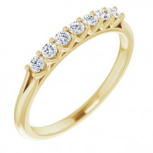 14K Yellow 1/5 CTW Diamond Anniversary Band