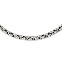 Chisel Stainless Steel Polished Ovals 24in Necklace