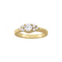 Overnight 18k Yellow Gold Diamond Engagement Ring