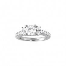 Overnight 18k White Gold Diamond Engagement Ring