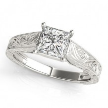 Overnight 18k White Gold 1/3ct Diamond Engagement Ring