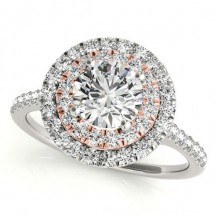 Overnight 18k White Gold Diamond Engagement Ring