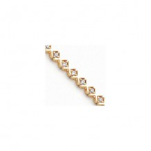 Quality Gold 14k Yellow Gold & Diamond Tennis Bracelet