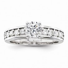 Quality Gold 14k White Gold AAA Diamond Engagement Ring