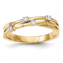 Quality Gold 14k Yellow Gold Diamond Fashion Ring