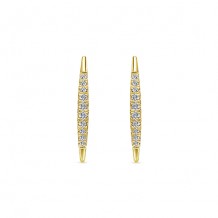 14k Yellow Gold Gabriel & Co. Diamond Earcuffs Earrings