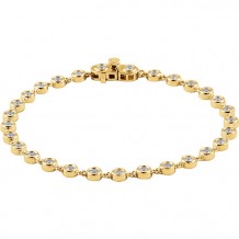 Stuller 14k Yellow Gold Diamond Line Bracelet