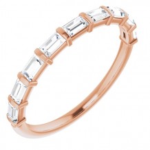 14K Rose 1/3 CTW Diamond Anniversary Band