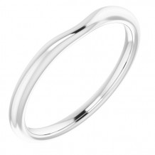 14K White Matching Band