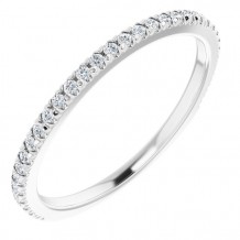 14K White 1/5 CTW Diamond Matching Band