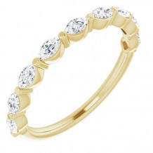 14K Yellow 1/2 CTW Diamond Anniversary Band