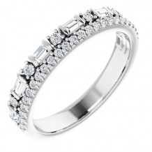 Platinum 1/2 CTW Diamond Anniversary Band