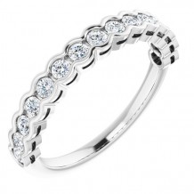 14K White 1/2 CTW Diamond Anniversary Band