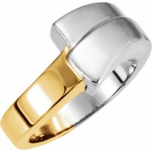 14K White/Yellow Fashion Ring