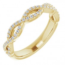 14K Yellow 1/5 CTW Diamond Anniversary Band