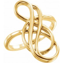 14K Yellow Freeform Ring