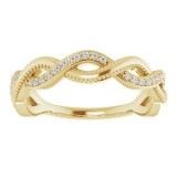 14K Yellow 1/8 CTW Diamond Anniversary Band photo 3