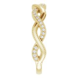 14K Yellow 1/8 CTW Diamond Anniversary Band photo 4