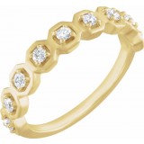 14K Yellow 1/4 CTW Diamond Anniversary Band photo