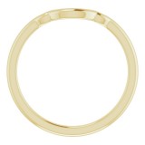 14K Yellow Band for 5.2 mm, 5.8 mm and 6.5 mm Engagement Ring photo 2