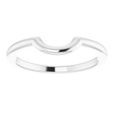 14K White Matching Band for 5.8 mm Engagement Ring photo 3