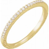 14K Yellow 1/6 CTW Diamond Anniversary Band photo