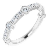 14K White 3/4 CTW Diamond Anniversary Band photo