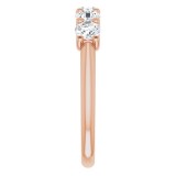 14K Rose 1 CTW Diamond Anniversary Band photo 4