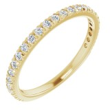 14K Yellow 1/3 CTW Diamond Matching Band photo