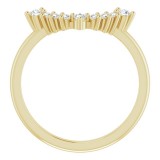 14K Yellow 1/6 CTW Diamond Matching Band photo 2