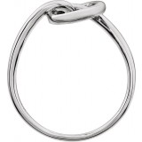 14K White Knot Design Ring photo 4