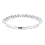 14K White 1/4 CTW Diamond Anniversary Band photo 3