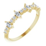 14K Yellow 1/3 CTW Diamond Anniversary Band photo