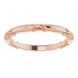 14K Rose Matching Band photo 3