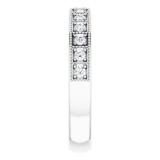 14K White 1/4 CTW Diamond Milgrain Anniversary Band photo 4