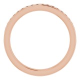 14K Rose 1/4 CTW Diamond Anniversary Band photo 2