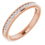 14K Rose 1/4 CTW Diamond Anniversary Band photo